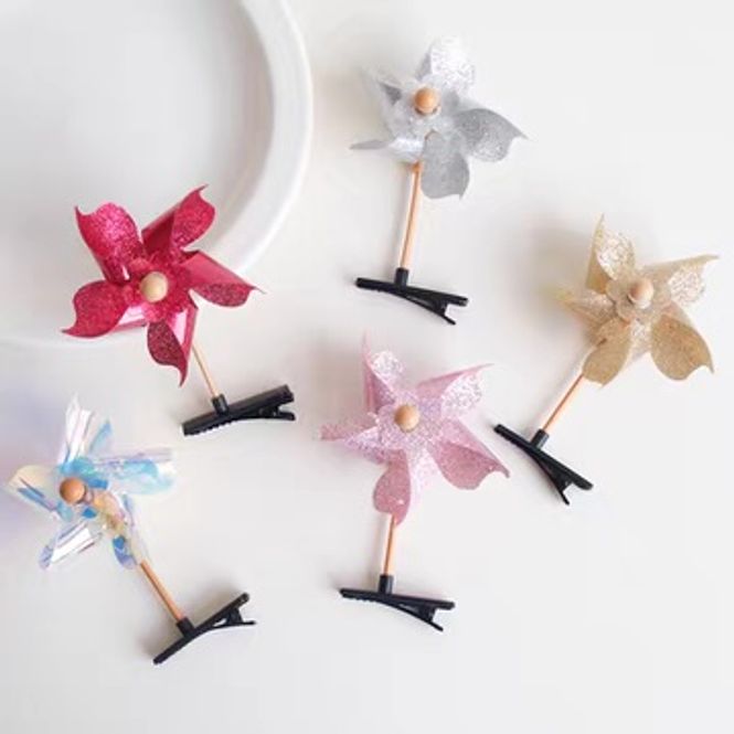 Hovedbilde Mini Colorful Windmill Hair Clips Set