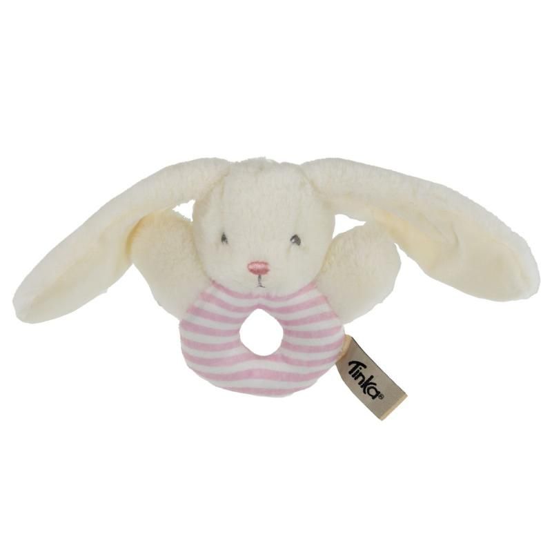 RANGLE KANIN HVIT/ROSA 13CM TINKA BABY