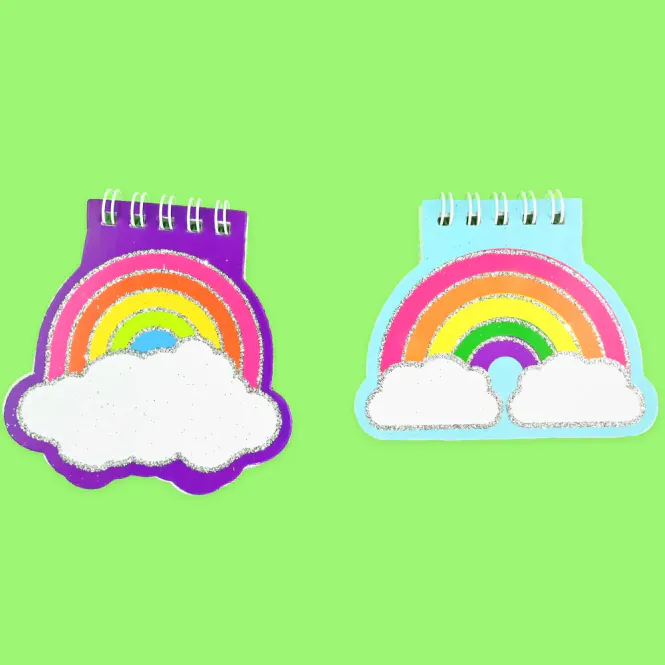 Hovedbilde Notebook rainbow 9 cm 2ass